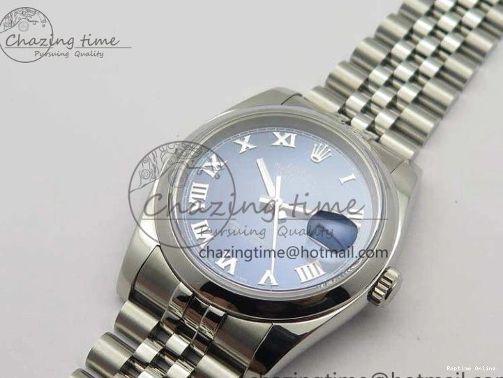 0516 DateJust 36mm SS 116200 ARF 1:1 Best Edition Blue Roman Dial On 904L SS Jubilee Bracelet SA GoodFit 3520